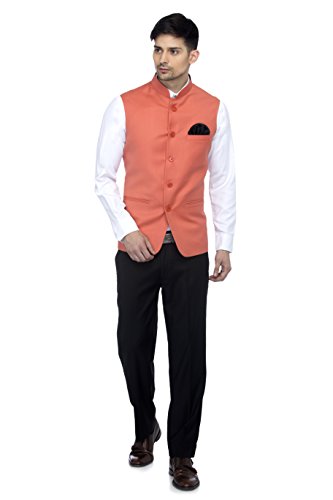 Image of FAVOROSKI Men's Cotton Blend Waist-Long Jacket