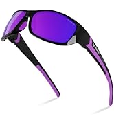 DEAFRAIN Polarized Sports Sunglasses for Men Women Driving Fishing Cycling Running UV Protection