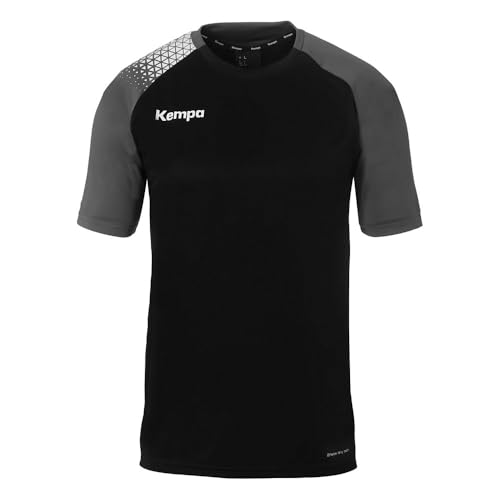 Kempa Shirt Ambition 28 Maillot de Handball à Manches Courtes T-Shirt de Sport pour Enfants et Adultes - Maillot de Handball pour Hommes et garçons