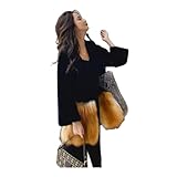 OFTBUY Natürliche Fuchs Pelz Echt Schafschur Fell Winter Jacke Frauen Mantel doppelseitigen Pelz Echtes Leder Warme Oberbekleidung-VE2C