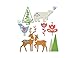 Price comparison product image Sizzix Thinlits Die Set 663413 Christmas Elements by Lisa Jones, 10 Pack, Multi Colour, Paper, One Size