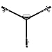 Dolica LT-D100 Professional Lightweight and Heavy Duty Tripod Dolly with Adjustable Leg Mounts,Black