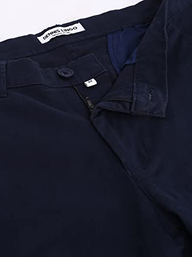 Aachall Men's Regular Casual Pants - Navy(38)2