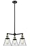 Innovations 207-BAB-G62-LED 3 Light Vintage Dimmable LED Chandelier, Black Antique Brass