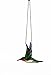 Makenier Tiffany Style Stained Glass Humming Bird Window Hanging Sun Catcher