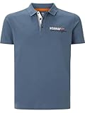 Jan Vanderstorm Herren Poloshirt Jakov | Kurzarm Polohemd | Reine Baumwolle | große Größen L-7XL blau, XL - 56/58