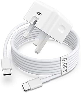 USB C Charger and Plug for ipad Pro/Air/Mini 6th, 20W USB C Fast Charger with 2M USB C to C Cable for iPad Pro 12.9 6/5/4/3 Gen,iPad Pro 11 4/3/2/1 Gen,iPad Air 5/4,iPad 10th,Galaxy S21,Pixel 5 etc