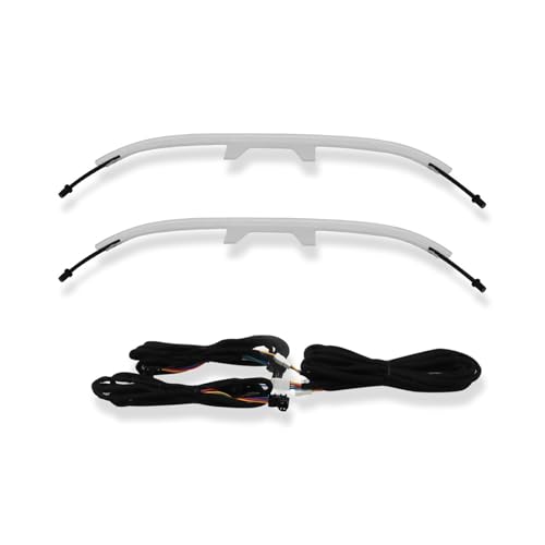 XCZPRKMXY 64 Colors LED 3D Speaker Tweeter Cover Compatible with Mercedes Benz W167 GLE GLS AMG 2020 2021 GLE53 Metal Ambient Light Decorative Cover(Seatback Light)