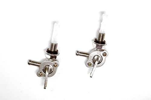 Holzer 2x Benzinhahn für diverse Stromerzeuger und Benzin Motoren, M10 × 1,25