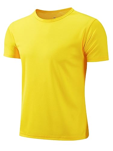 Hansber Kids Boys Quick Dry Short Sleeve Sports T-Shirts Athletic Workout Running Tee Shirt Activewear