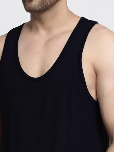 Image of Regular Fit 100% Cotton Vest for Men Multipurpose Sleeveless Undershirts Tank Top Use for Gym wear, Running Tanks Sando and Outdoor Baniyan for Men