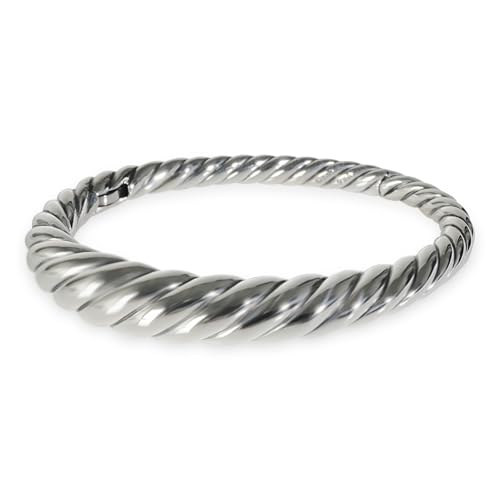 David Yurman, Pre-Loved Pure Form Cable Bracelet, Sterling Silver, 6.25 in