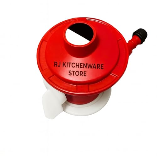 Image of Gas Regulator 2 Gas Clamps ISI Marked No Gas Leakage /Orginal Red Colour Pack of 3 sutable All Gas clyenders All in one Combo Pack Regulator