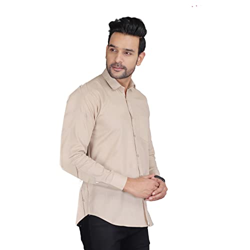 Image of Man Slim Fit Cotton Casual Shirt