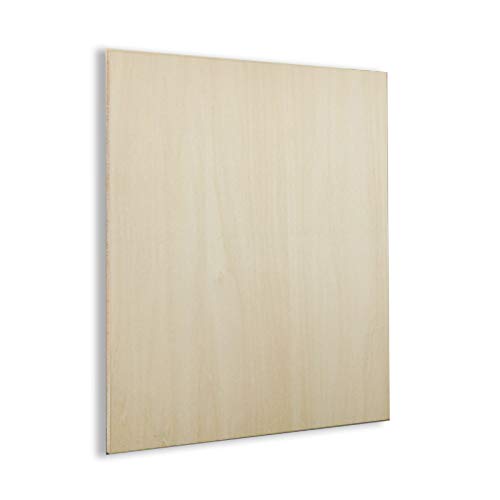 Tablero de madera contrachapada, láminas Balsa, 10x10cm, 100 Uds. De grosor, 1,5/0,2 cm, for manualidades, Mini casa, barco, modelo avión(10 * 10 * 0.2Cm)