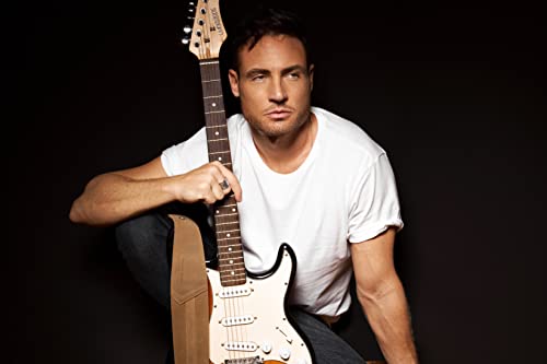 Birch & Smith Full Grain Leather Guitar Strap, Foam Padded, Perfect For Electric, Acoustic & Bass Guitars (3" Wide, Desert Sand Color) #TOP4