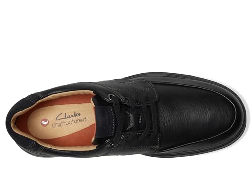Clarks Clarks Men's Un Briley Lace Black Leather 10 Wide