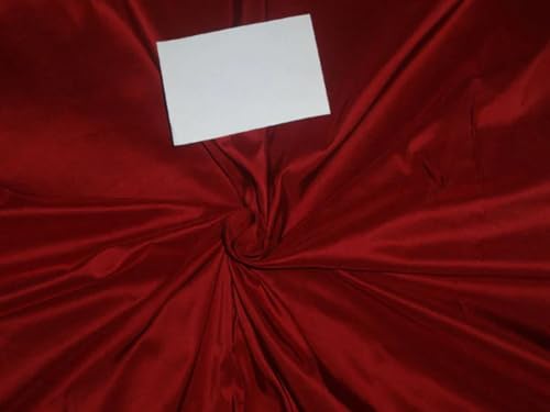Taffetas 100% pure soie rouge vin de 137 cm de large pour haute couture