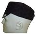 Flat Crown Caps - 30800 black quilted cap