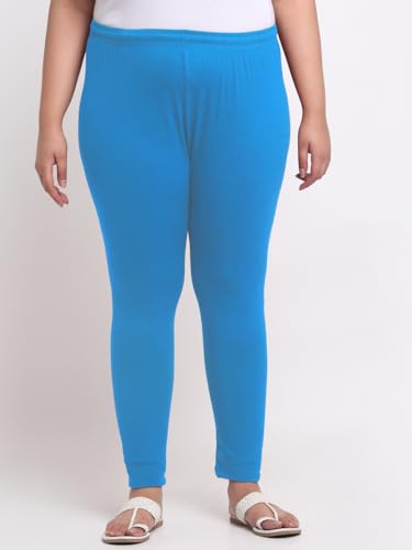 Image of Soft Cotton Ankle Lenght Solid Regular and Plus 35 Colours Leggings for Womens and Girls (Sizes :- M to 6XL)
