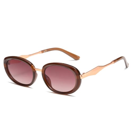 Lunettes de soleil UV400 contre les éblouissements avec une monture ovale punk