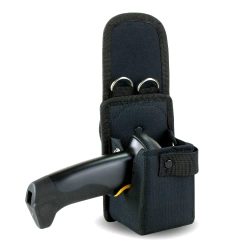 e-Holster Wireless Scanner Holster (Small) | Ballistic Nylon Pouch for 1D and 2D Barcode Scanner | Belt Clip, Belt Loop, Shoulder Strap | Fits Zebra Scanner DS2208/8108/8100/4600/2200