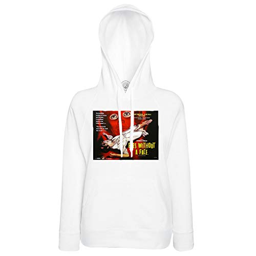 Sweat à capuche Eyes Without a Face pour homme et femme en coton noir style cinéma vintage