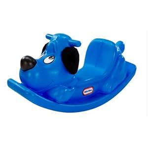 Little Tikes Schaukelpferd , Aktives Spielen für Kleinkinder , Einface Griffe mit Grip und Stabiler Sattel für Sicherheit , Robuste Konstruktion , Hund, (BLAU)