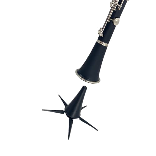 Foyarinal Bb Flat Clarinet for Beginner, Ebonite 17 Keys Clarinet - Includes reeds, mouthpiece, cork grease, gloves, cleaning cloth, hard case, stand. Suitable for Woodwind Instruments Students
