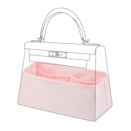 DGAZ Silk Purse Organizer Insert for Kelly Bag(Pink, MiniKelly2)