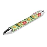 GVYGVY 1 bolígrafo negro con diseño de sandía de dibujos animados de 0,5 mm para diario, tinta fina para escribir suministros de oficina y escuela