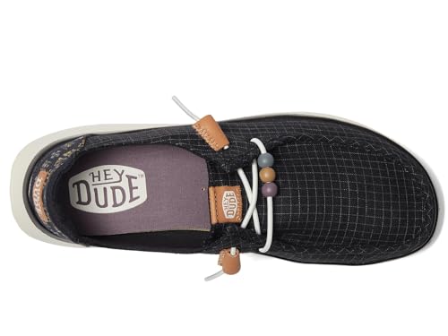 Image of HEYDUDE Wendy Peak Baja Stripe Black 6 M