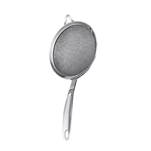 Alipis Comodo Setaccio Per Farina A Maglie Larghe Costruzione in Acciaio Inossidabile Setacciatura Senza Sforzo Per La Cottura Design Anti-schizzi