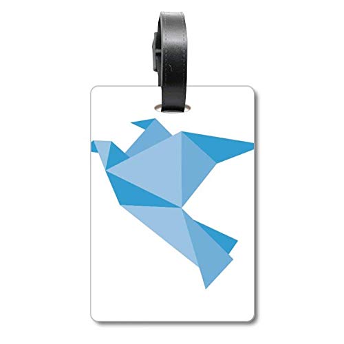 Étiquette valise pigeon bleu pour repérer votre bagage en voyage