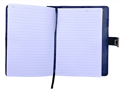 Image of 24x7 eMall Novelty Diary Notebook with Number Combination Lock & PU Leather Cover Secret Lock Diary (22x15 cm, 230 Pages) (Black Gold)