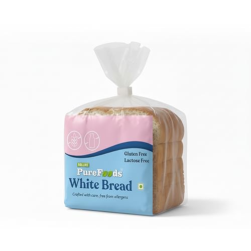 Image of PureFoods Gluten Free Bread White | Lactose Free, 250g | Made with Rice Flour, Allergen-Free, Light and Nutritious