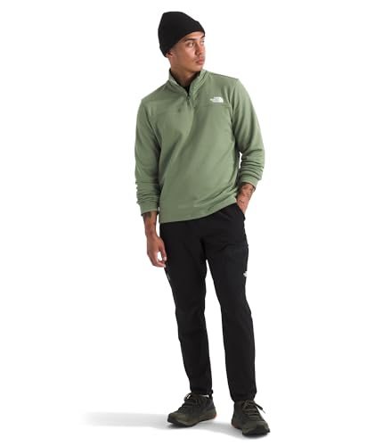 Image of THE NORTH FACE mens Cedar Trail Grid Fleece Quarter Zip Jacket | Cold Weather Top With Durable, Reinforced Bindings