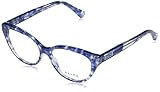 Ralph by Ralph Lauren Women's RA7116 Butterfly Prescription Eyewear Frames, Shiny Spotted Violet Havana/Demo Lens, 52mm