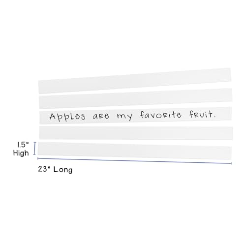 Hygloss Unruled Sentence 1.5" x 23" Extra Thin Cardstock, White-Ideal Teacher Supplies for Classroom-Bulk Pack of 250 Strips by Hygloss - Image 3
