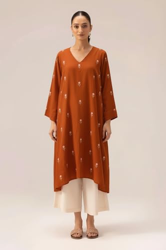 Image of ANNI DESIGNER Viscose Blend Kurta for Women | Kurti Set Woman | Kurta with Palazzo | A Line Printed Co Ord Outfit | Cord Ethnic Suit | Indian Office Party Traditional Clothing Fashion Premium Look