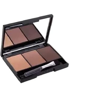 3 Shades Eyebrow Palette With 1 Brush, Waterproof Non Transfer