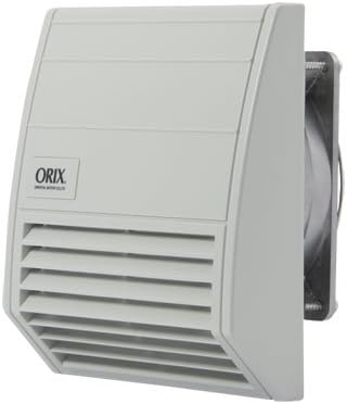 ORIX 24 VDC, 0.26 A, Enclosure Fan - Axial Flow Fan w/Dust and Water Resistant (IP55), 6.18 in. (W) X 6.69 in. (H) [157 mm (W) X 170 mm (H)], Exhaust Type
