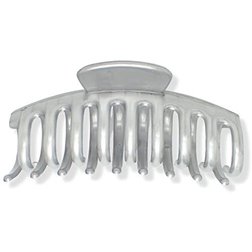 Topkids Accessories 9cm/3.5" Matte Hair Claw Clips for Women and Girls Hair Clips Women Hair Claws Hair Accessories for Women Large Claw Clip Hair Clips for girls hair clips (Black + Silver) - Image 3