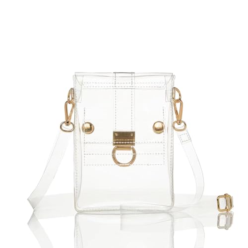 Cuteclear Clear Crossbody Bag Clear Purse Stadium Approved For Women, Clear Pvc Handbag Clutch For Concert cover