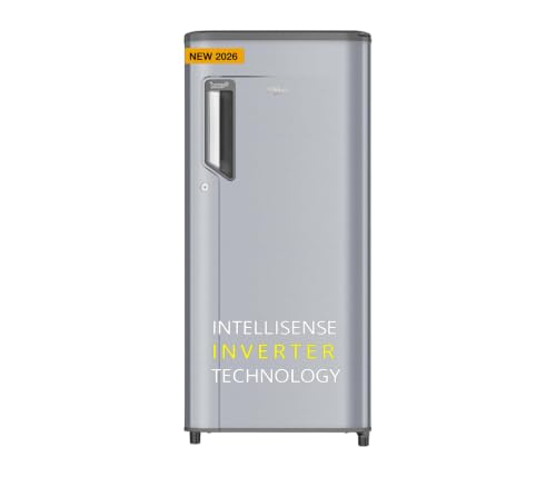Image of Whirlpool 192 L 4 Star Icemagic Powercool Direct-Cool Single Door Refrigerator (215 IMPC PRM 4S IMPERIAL STEEL-Y-,Grey, 2026 Model)