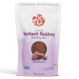P.S. Snacks Chocolate Instant Pudding & Baking Mix (Pack of 1), Plant Based, Gluten Free, 70% Less S