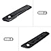 laffoonparts Black Saddlebag Outer Lid Hinge Latch Covers, Replacement for Harley Touring Street Glide Road Electra 2014-2021 (Black Smoke)