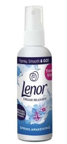 Lenor Crease Releaser Spring Awakening Travel Size Quick Ironing Spray for Clothes Fresh Floral Scent 100ml