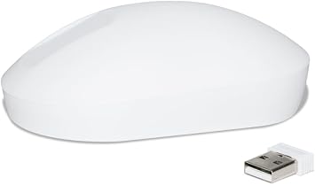 PUREKEYS Medical Mouse Touch Scroll Wireless White for Hospital, Dentist, Cleanroom, Laboratory and Industrial. Easy to Clean Hygienic Flat and Flexible Silicone