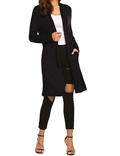 Newchoice Womens Long Open Front Plus Size Cardigans Lightweight Long Sleeve Cardigan Sweaters